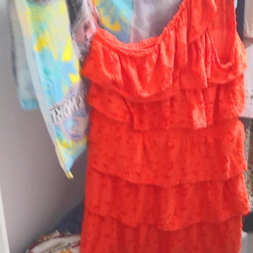 Spicy Orange Lauren Conrad Summer Dress